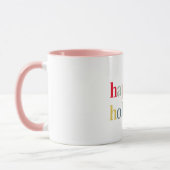 Moderne vrolijke feestdag mok (Links)