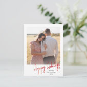 Moderne vrolijke feestdagen Eenvoudige script foto (Staand voorkant)