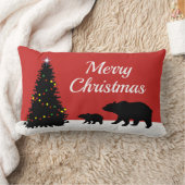 Moderne vrolijke kerst Beren Kussen (Deken)