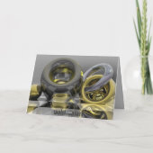 Moderne vrolijke kerstkaart feestdagen kaart (Achterkant)