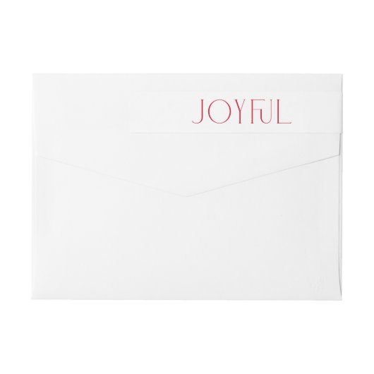 Moderne vrolijke rode typografie Kerstvakantie (Achterkant)