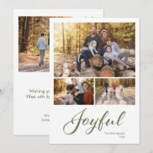 Moderne Vrolijke Script 4 Foto Familie