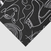 Moderne vrouw, Abstracte lijn Tissuepapier (Detail)