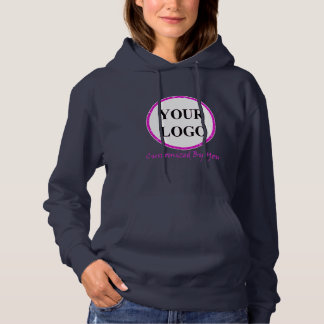 Moderne vrouwelijke kracht VOEG JE LOGO HIER TOE Hoodie