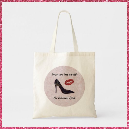 Moderne vrouwelijke leider tote bag