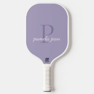 Moderne Vrouwelijke Pastel Monogram Aangepaste Naa Pickleball Paddle