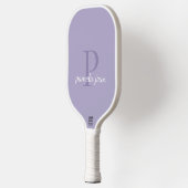 Moderne Vrouwelijke Pastel Monogram Aangepaste Naa Pickleball Paddle (Links)