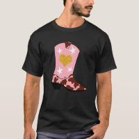 Moderne vrouwelijke roze cowgirl Westerne roet