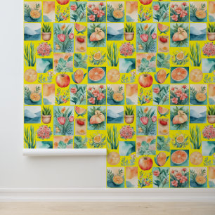 Moderne vruchten, planten en natuur behang