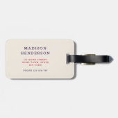 Moderne VS vlag monogram M Bagagelabel (Achterkant horizontaal)