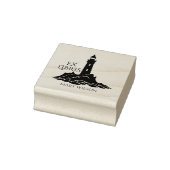 Moderne Vuurtoren Ex Libris Bibliotheek Custom Rubberstempel (Stempel)