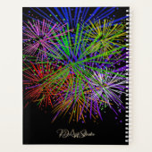 Moderne Vuurwerk Nieuwjaarsplanner Planner (Achterkant)