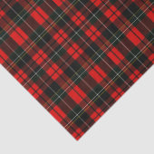 Moderne Wallace Rood Schotse Tartan Plaid Patroon Tissuepapier (Detail)