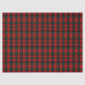 Moderne Wallace Rood Schotse Tartan Plaid Patroon Tissuepapier (Voorkant)