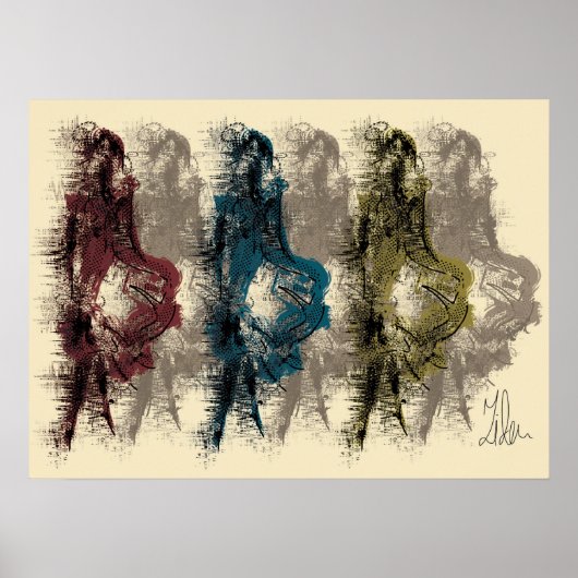 Moderne wandbekleding — poster (Voorkant)