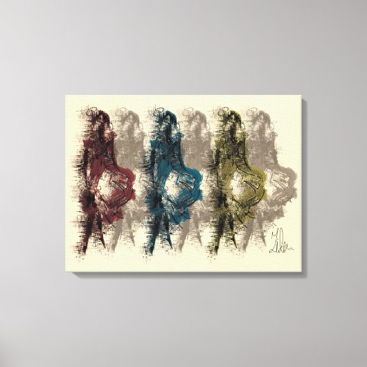 Moderne wanddecoratie - gewikkeld canvas (Voorkant)