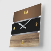 Moderne wandklok vierkante klok (Hoek)