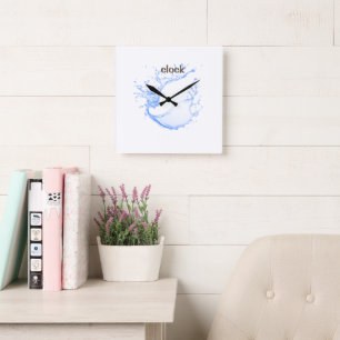 Moderne wandklok vierkante klok