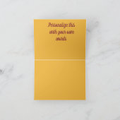 Moderne Warm Abstracte Springtime Crossroad Acryll Bedankkaart (Binnen)