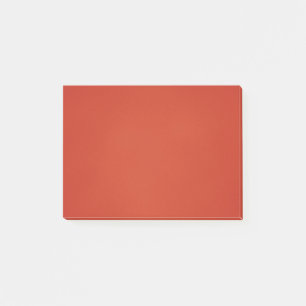 Moderne Warm Red Grainy Texture Post-it® Notes