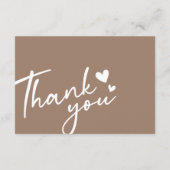 Moderne warme kleine bedrijven korting dank u kaar bedankkaart (Achterkant)