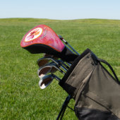 Moderne warme kleur golfheadcover (Insitu)