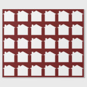 Moderne warming-cadeaupapier cadeaupapier (Vlak)