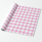 Moderne warmroze speldenband |Groot patroon| Cadeaupapier (Uitgerold)