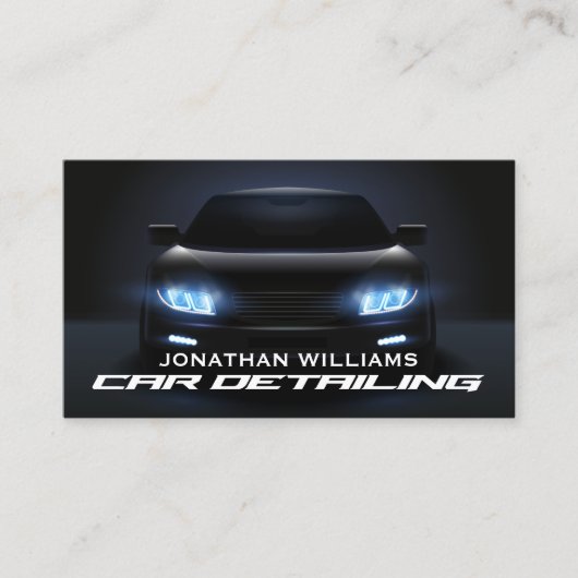 Moderne was en automatische details visitekaartje (Voorkant)