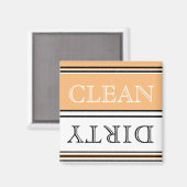 Moderne wasmachine voor peach Dirty Clean Magnet Magneet (Voorkant / Achterkant)