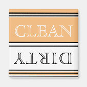 Moderne wasmachine voor peach Dirty Clean Magnet Magneet (Voorkant)