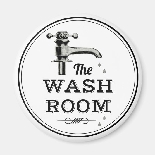 Moderne  wasruimte met uitdruppelaar magneet (Voorkant)