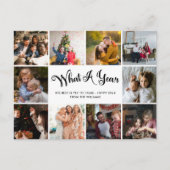 Moderne wat een jaar fotocollage briefkaart (Voorkant)