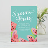 Moderne Watermeloen Waterverf Zomerfeest  Kaart (Staand voorkant)