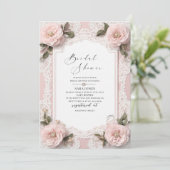 Moderne Waterverf 3D Roze Bloemen Vrijgezellenfees Kaart (Staand voorkant)