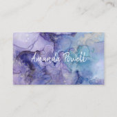 moderne waterverf aangepaste visitekaartjes sjablo (Voorkant)