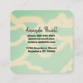 moderne waterverf aangepaste visitekaartjes sjablo (Achterkant)