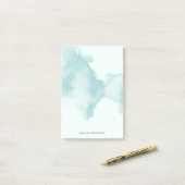 Moderne waterverf abstract post-it® notes (Op bureau)