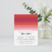 Moderne Waterverf Abstracte Bruidsdouche Briefkaart (Staand voorkant)