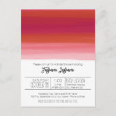 Moderne Waterverf Abstracte Bruidsdouche Briefkaart (Voorkant)