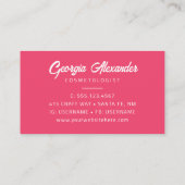 Moderne Waterverf Abstracte cosmetoloog Visitekaartje (Achterkant)