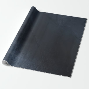 Moderne Waterverf Achtergrond in Middernachtblauw Cadeaupapier