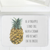 Moderne Waterverf ananas & positieve funny Quote Badmat