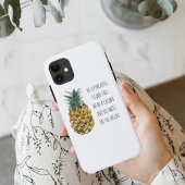 Moderne Waterverf ananas & positieve funny Quote Case-Mate iPhone Case