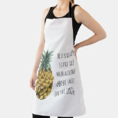 Moderne Waterverf ananas & positieve funny Quote Schort (Insitu)