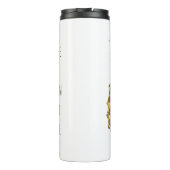 Moderne Waterverf ananas & positieve funny Quote Thermosbeker (Achterkant)