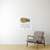Moderne Waterverf ananas & positieve funny Quote Wandkleed (In Situ (horizontaal))