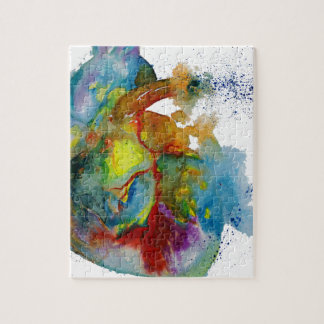 Moderne Waterverf anatomisch hart Legpuzzel