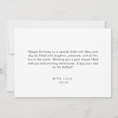 Moderne Waterverf Ballons Eenvoudig Gelukkig Verja Kaart (Achterkant)