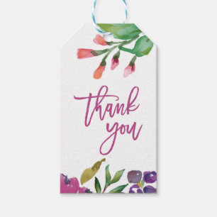 MODERNE WATERVERF BEDANKT Gift Tags Cadeaulabel
